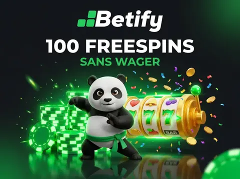 Bonus de bienvenue Betify : 100 freespins sans wager sur Shaolin Panda